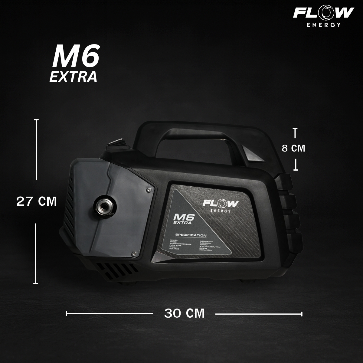 เครื่องฉีดน้ำแรงดันสูง FLOW รุ่น M6 EXTRA NEW MODEL 2025 : PHPWFM6 - Image 3