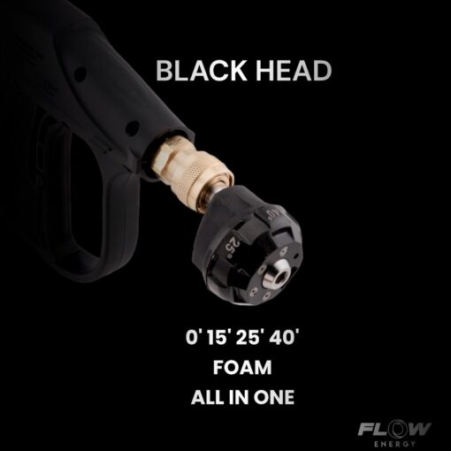 Black Head หัวฉีดน้ำปรับองศาได้ FLOW ENERGY
