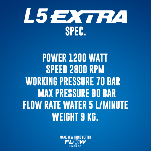 เครื่องฉีดน้ำแรงดันสูง FLOW รุ่น L5 EXTRA - Image 9