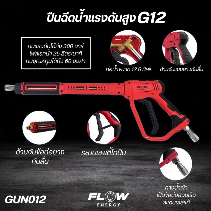 ปืนฉีดน้ำแรงดันสูง รุ่น GUN012 - Image 2