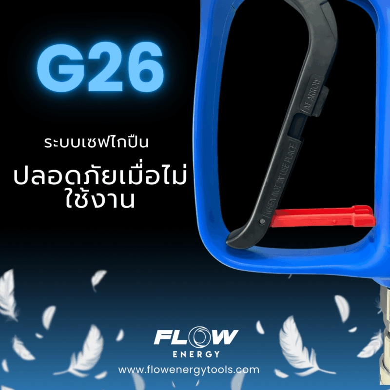 GUN026 : ปืนฉีดน้ำแรงดันสูงรุ่น Soft Trigger Blue - Image 3