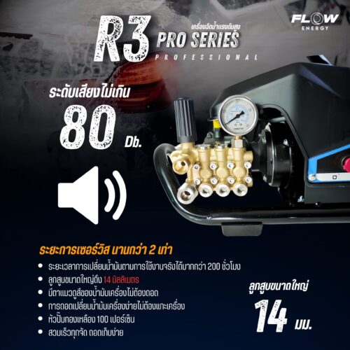 R3 เครื่องฉีดน้ำเเรงดันสูง