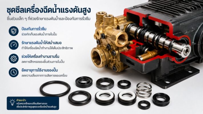 ซีลเครื่องฉีดน้ำแรงดันสูง