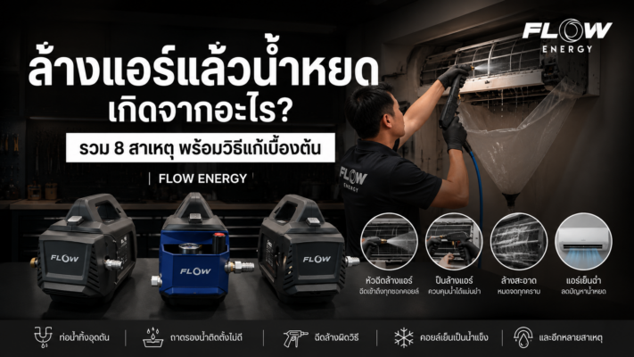 ล้างแอร์แล้วน้ำหยด เกิดจากอะไร